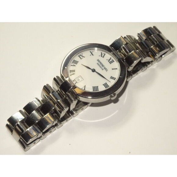 Mens Raymond Weil Allegro Model 9117 SS Date Watch Classic Roman Dial - Picture 5 of 9